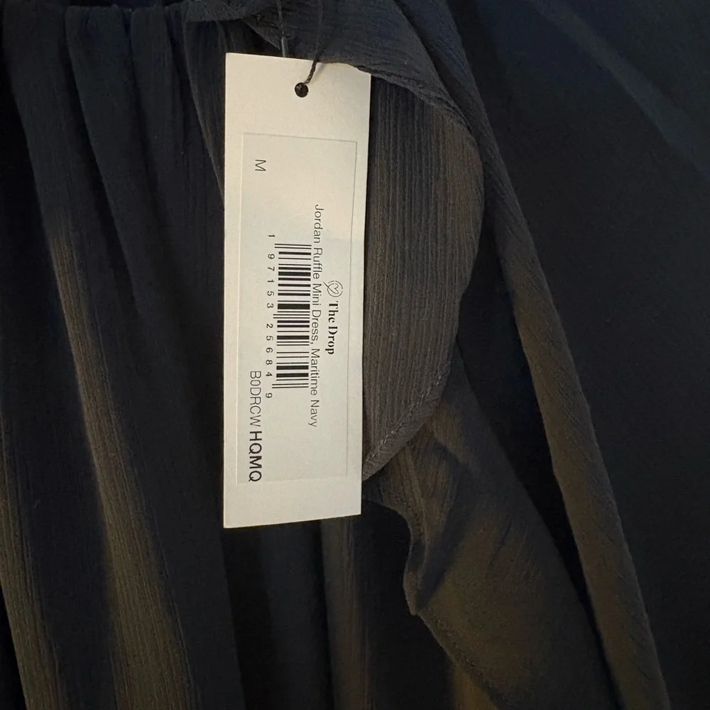 NWT The Drop- Jordan Feminine Riffle Mini Dress - Picture 4 of 4